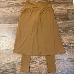 Sweet Lemon Thyme Mesa Sand athletic modest skirted leggings size small